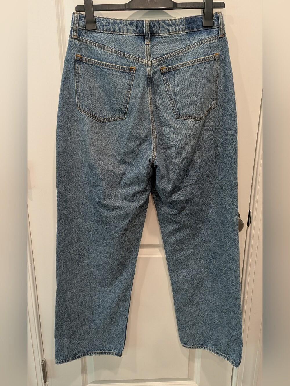 Abercrombie & Fitch Loose High Rise Jeans Women 30/10 Blue Denim Relaxed Y2K - Picture 7 of 15